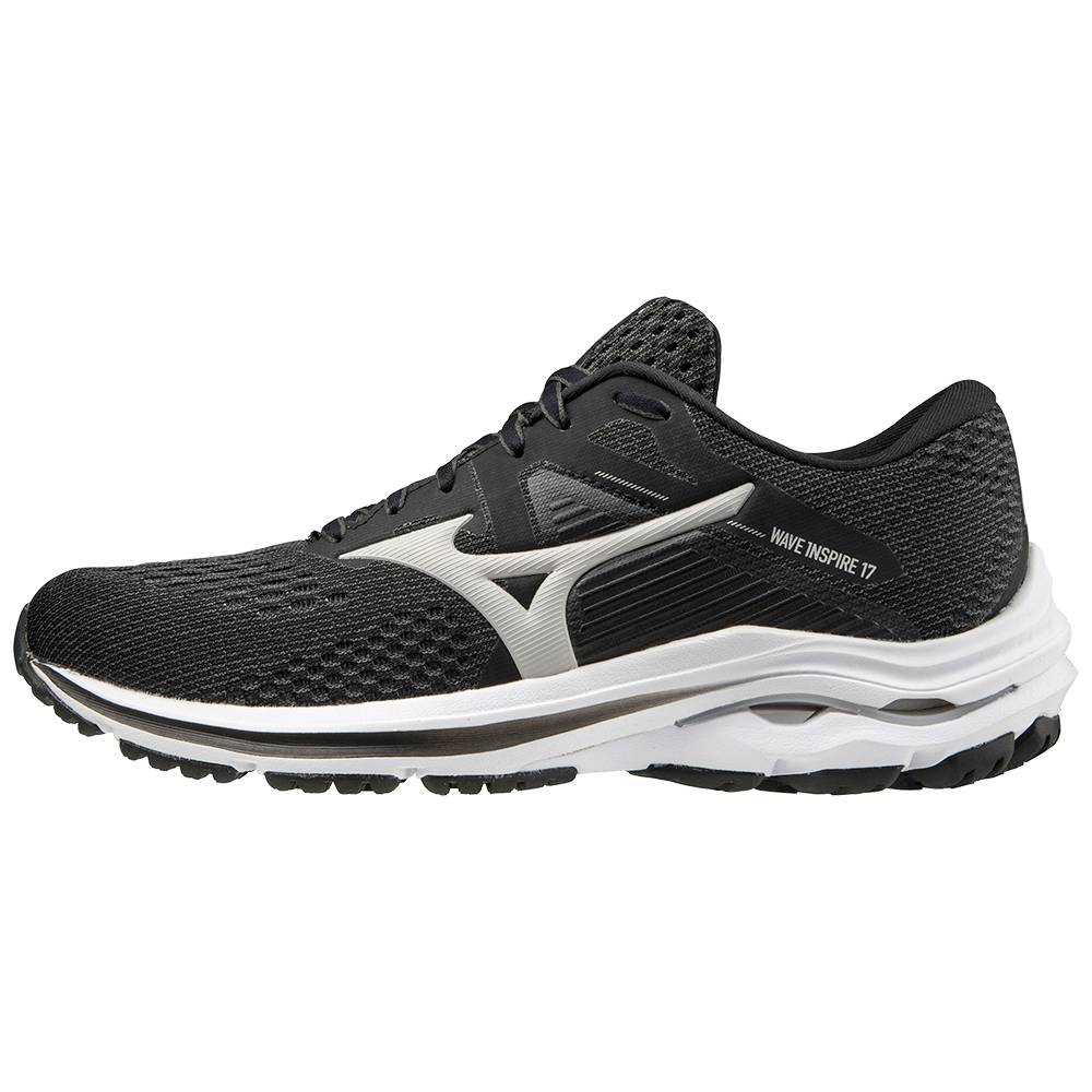 Mizuno Women's Wave Inspire 17 D (Wide) Running Shoes Dark Grey (411312-XAZ)